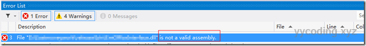 not a valid assembly exception